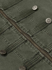 Military Napoleon Button Slim Jacket