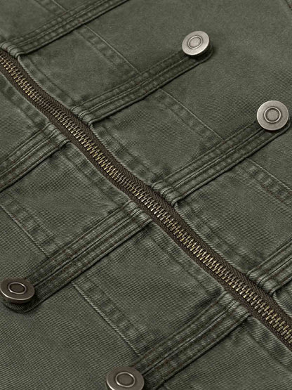 Military Napoleon Button Slim Jacket