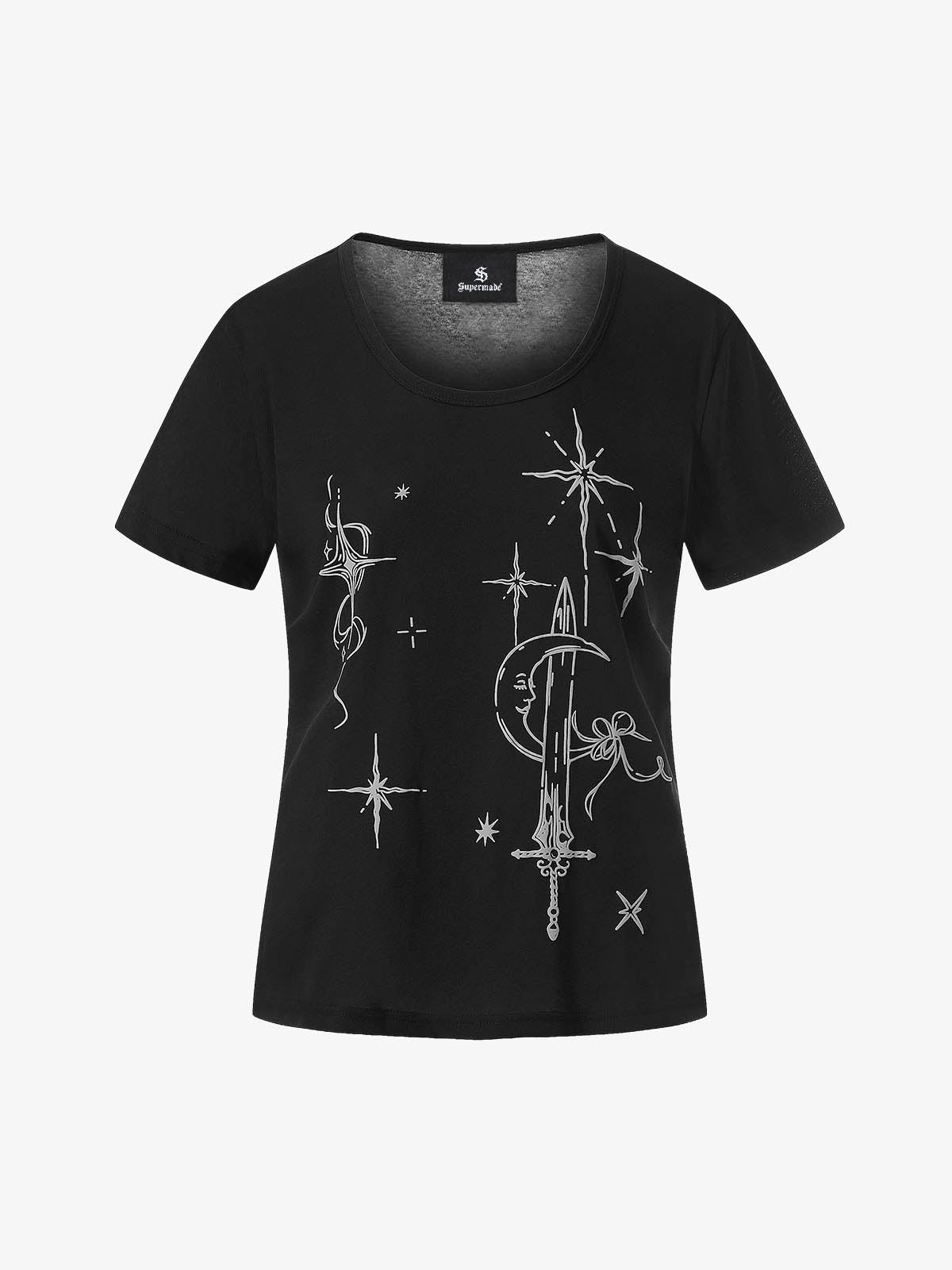 Celestial Graphic Slim Fit T-Shirt 