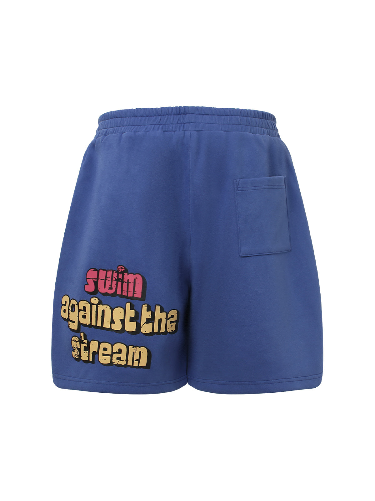 Graffiti Drawstring Cotton Shorts