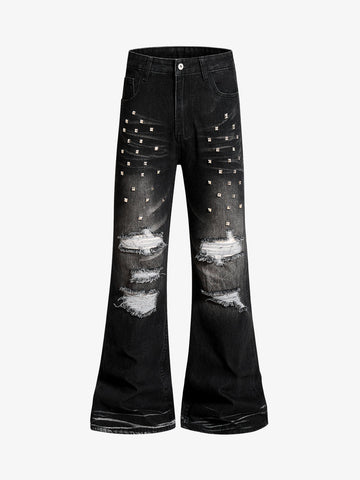 Distressed Flared Jeans