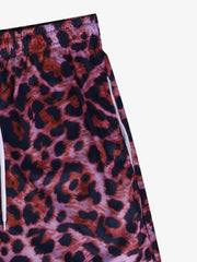 Leopard Print Mesh Shorts 