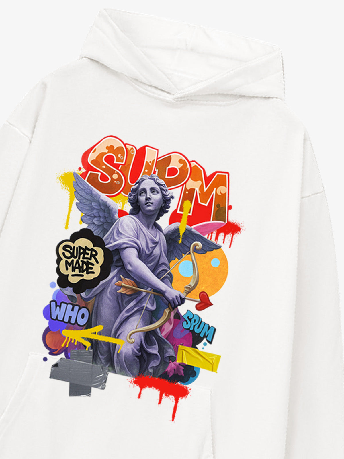 Supermade Cupid Statue Hooded Sweatshirt 