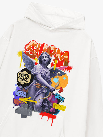 Supermade Cupid Statue Hooded Sweatshirt 