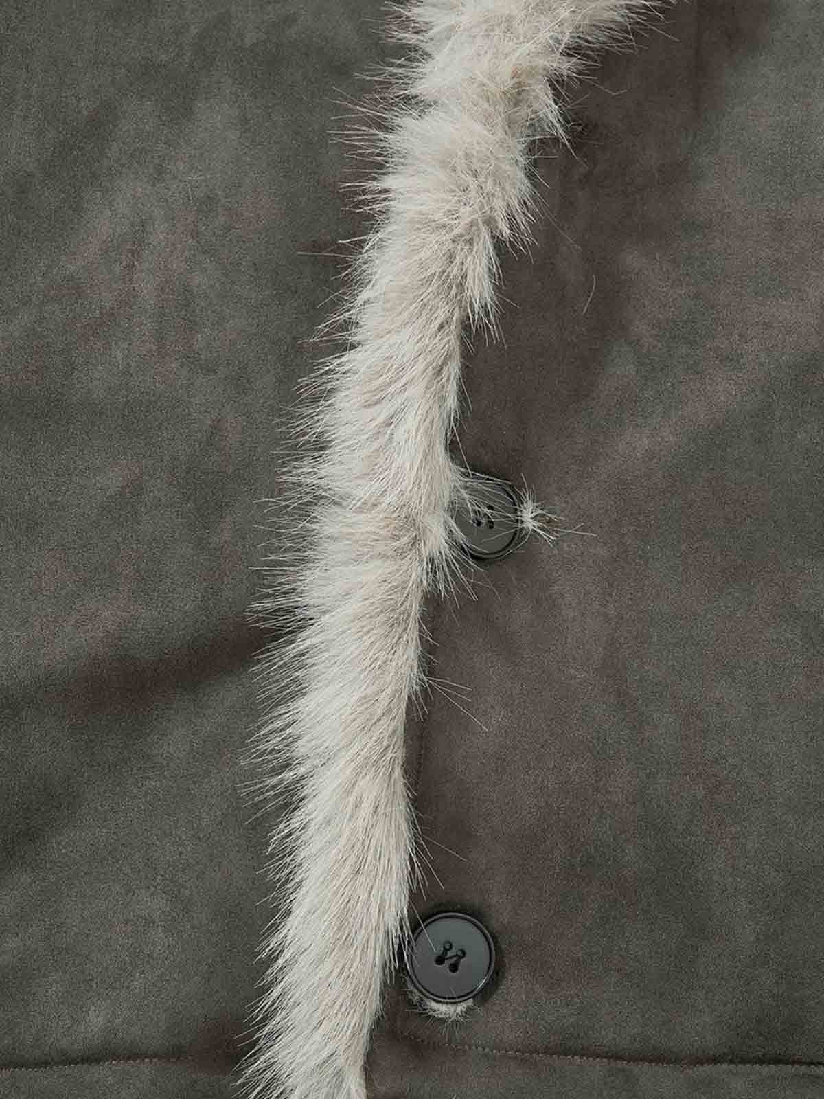 Stylish Faux Fur Trimmed Jacket for Winter Warmth and Fashion 