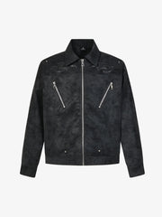 Thorn Embroidered Suede Jacket