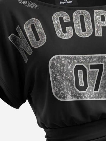 Cross Shoulder Graphic Tee
