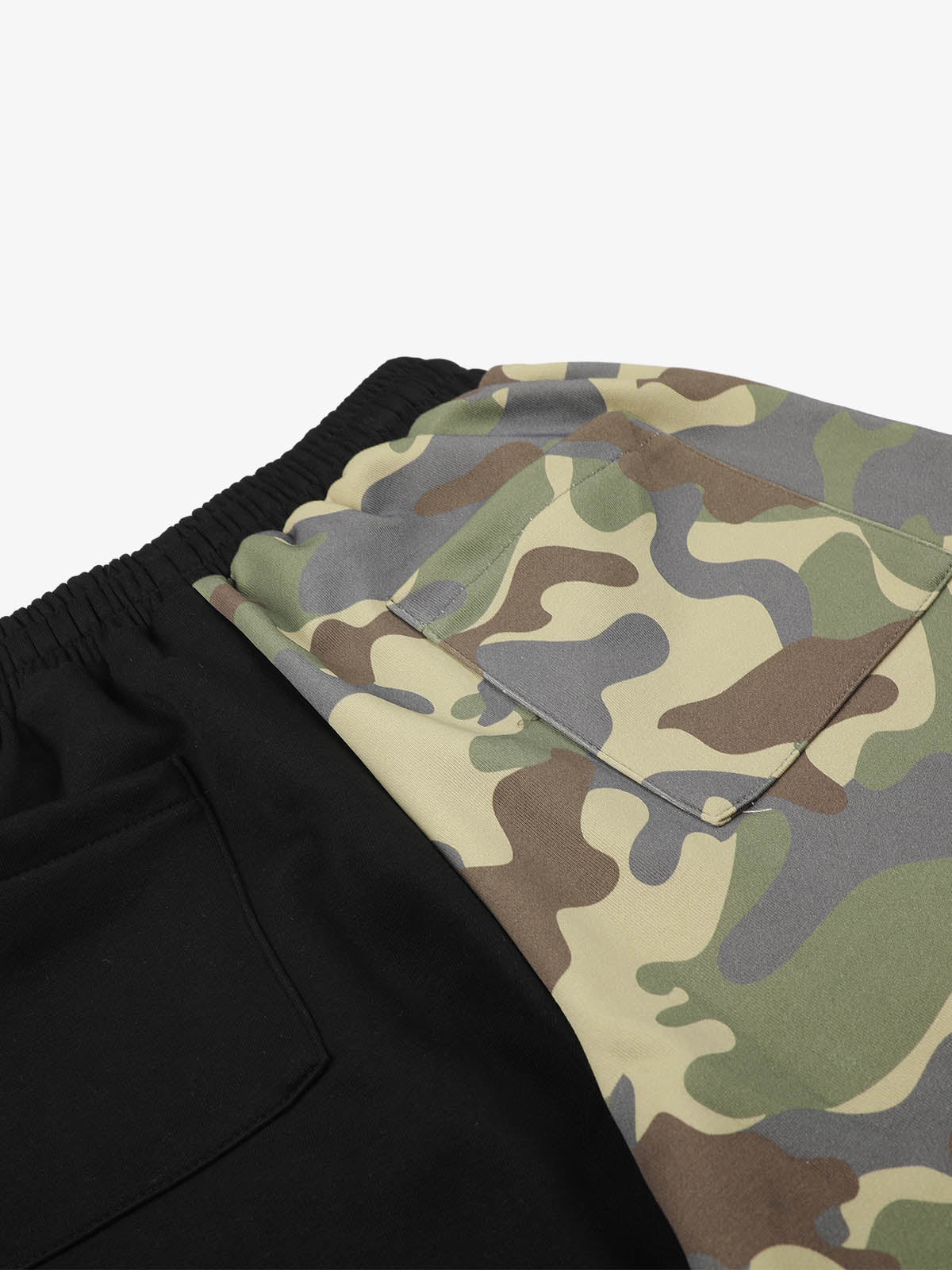 Streetwear Camo Patchwork Baggy Sweatpants