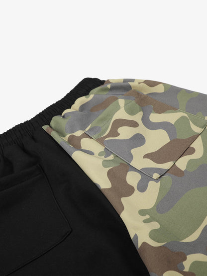 Streetwear Camo Patchwork Baggy Sweatpants