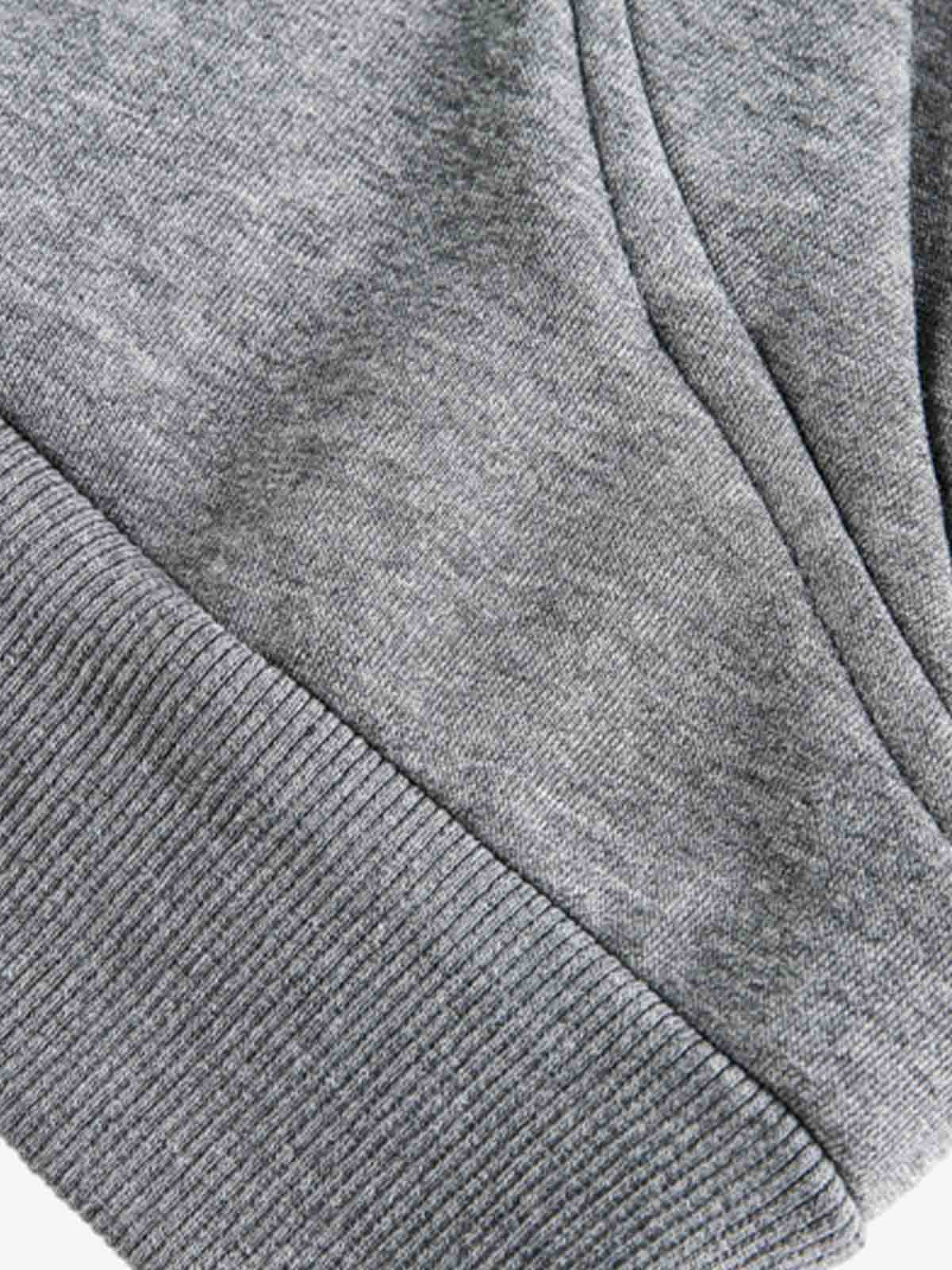 Deconstructed Loose-leaf Hooded Sweatshirt 