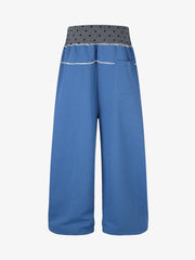 Patchwork Star Appliqué Drawstring Sweatpants