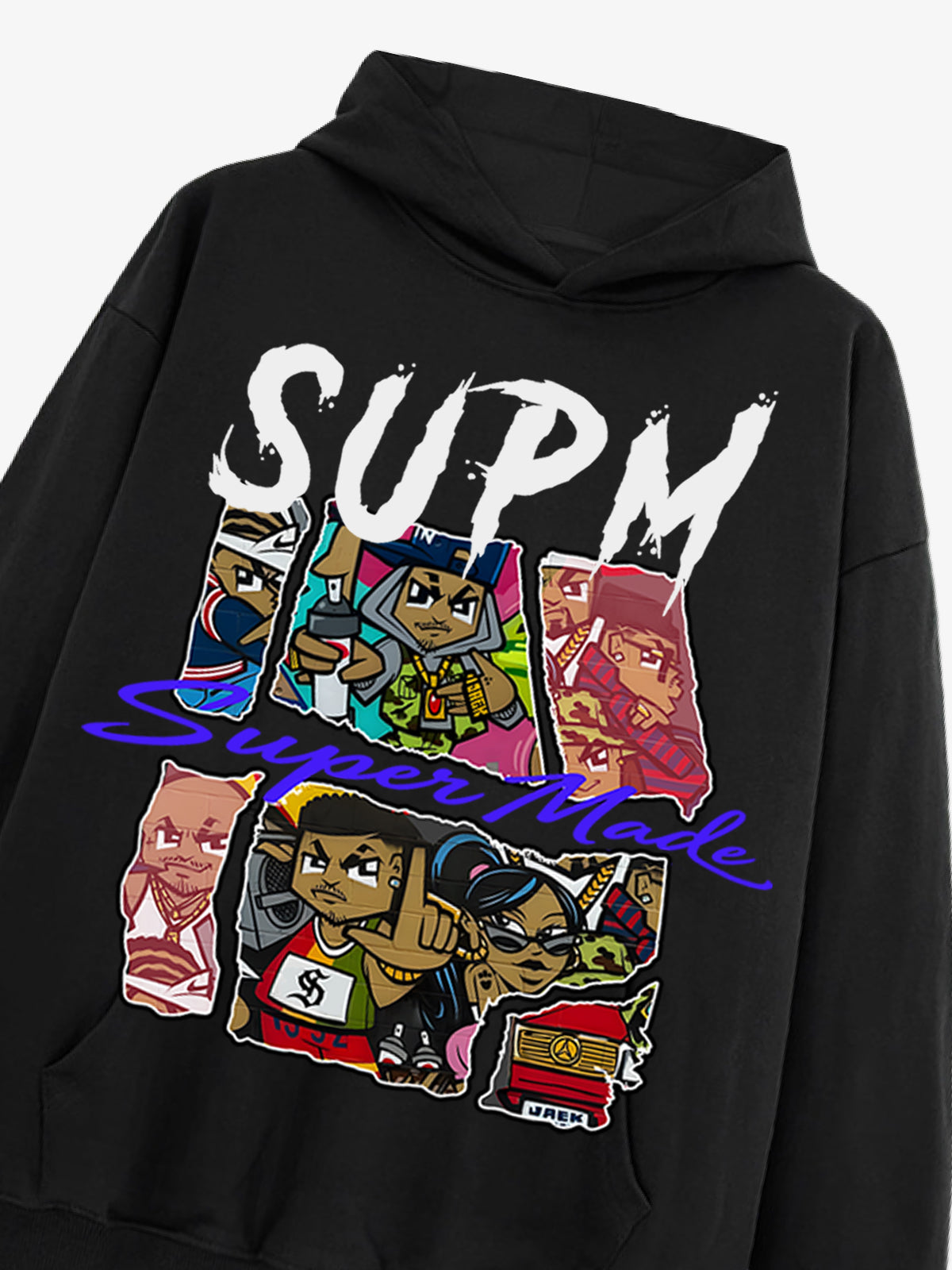 Stylish Graphic Hoodie with Unique Character Design for Casual Wear 