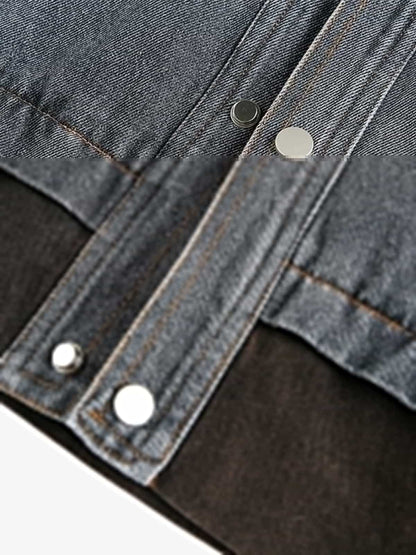 Stylish Denim Jacket with Faux Fur Trim for All-Season Wear 