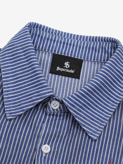 Stylish Plaid Shirt with Bold Typography for Men - Perfect for Casual and Creative Outfits 
