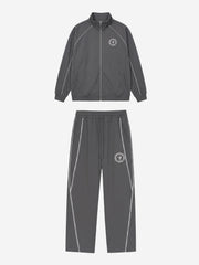 Reflective Stripe Logo Embroidered Tracksuit