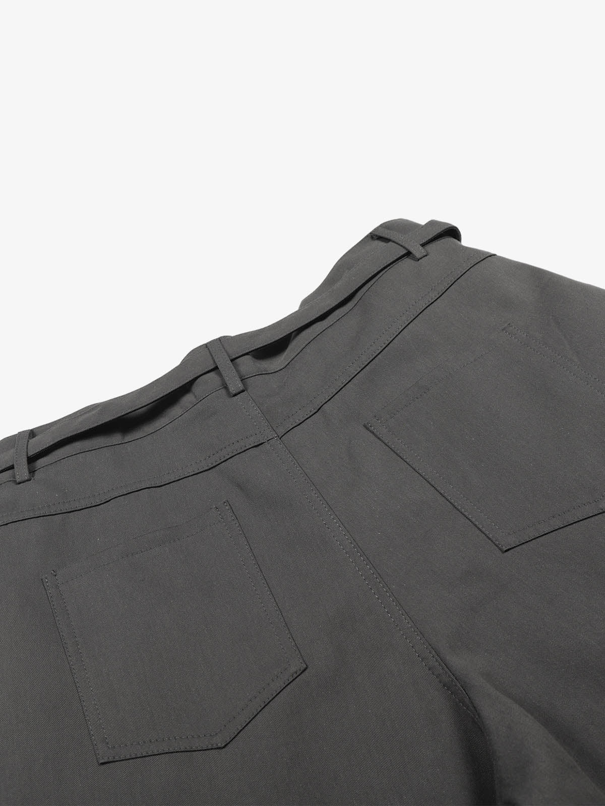 Industrial Pleated Wide-Leg Sartorial Shorts 