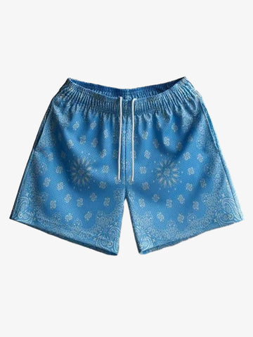 Pantalones cortos deportivos con estampado paisley