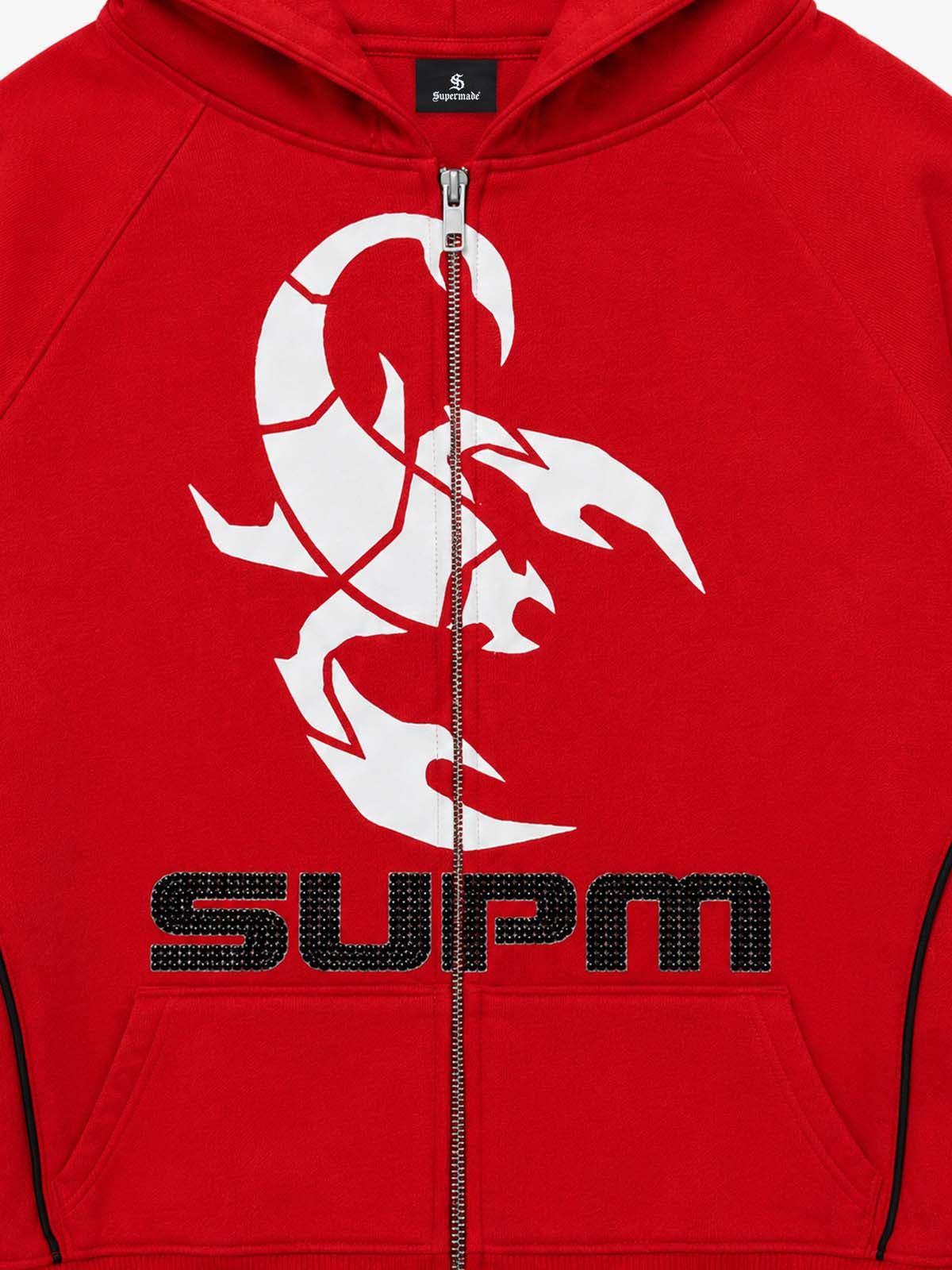 Rhinestone Scorpion Graphic Boxy Hoodie