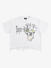 Skull Graphic Brushed Tee