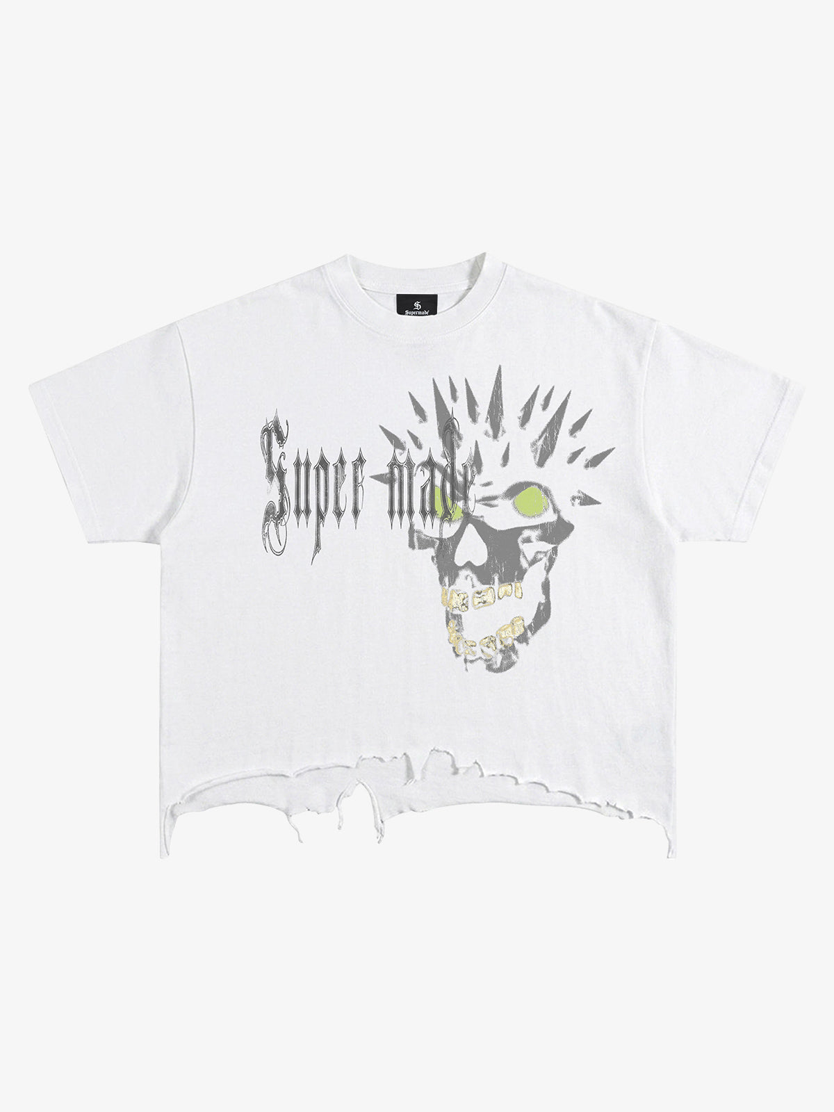 Skull Graphic Brushed Tee