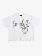 Skull Graphic Brushed Tee