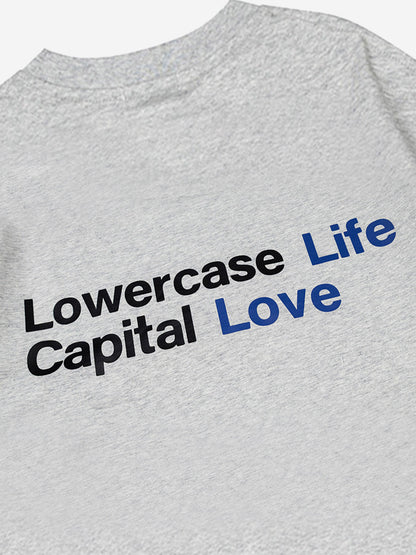 Oversized Letter Print Cotton T-Shirt