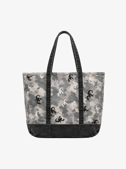 Scorpion Camo Graphic Washed Twill Tote Bag