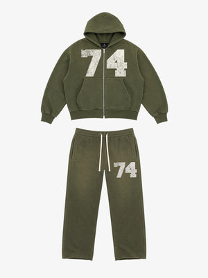Ombré Number Graphic Matching Set