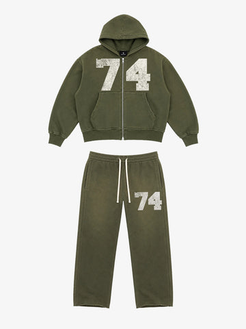 Ombré Number Graphic Matching Set