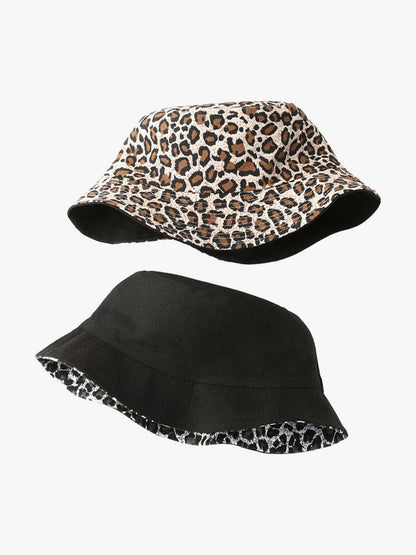 Leopard Print Bucket Hat - Stylish and Versatile for Everyday Wear 