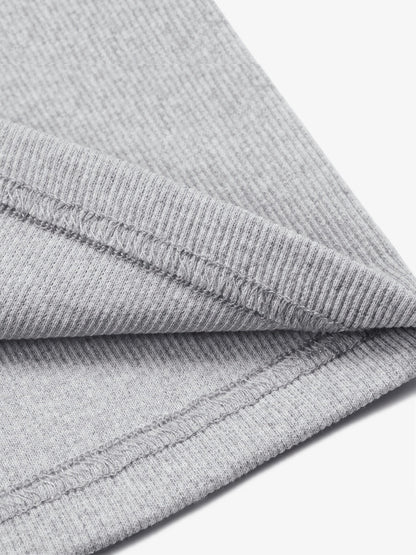 Cotton-blend black, white and gray vest with scorpion embroidered logo and deformed logo print 