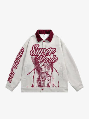 SuperMade Embroidered Jacket with Angel Design 