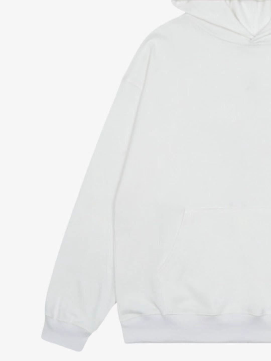 White Hoodie with 'Here's Johnny!' Graphic Design 