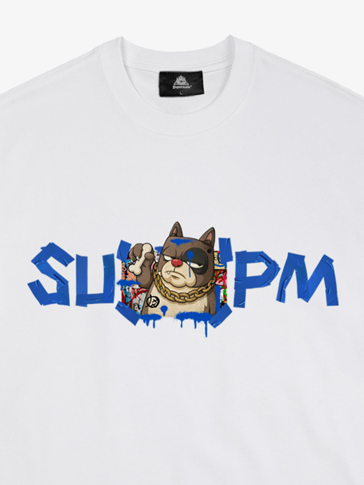 SUPM Graffiti Tape Graphic T-shirt 