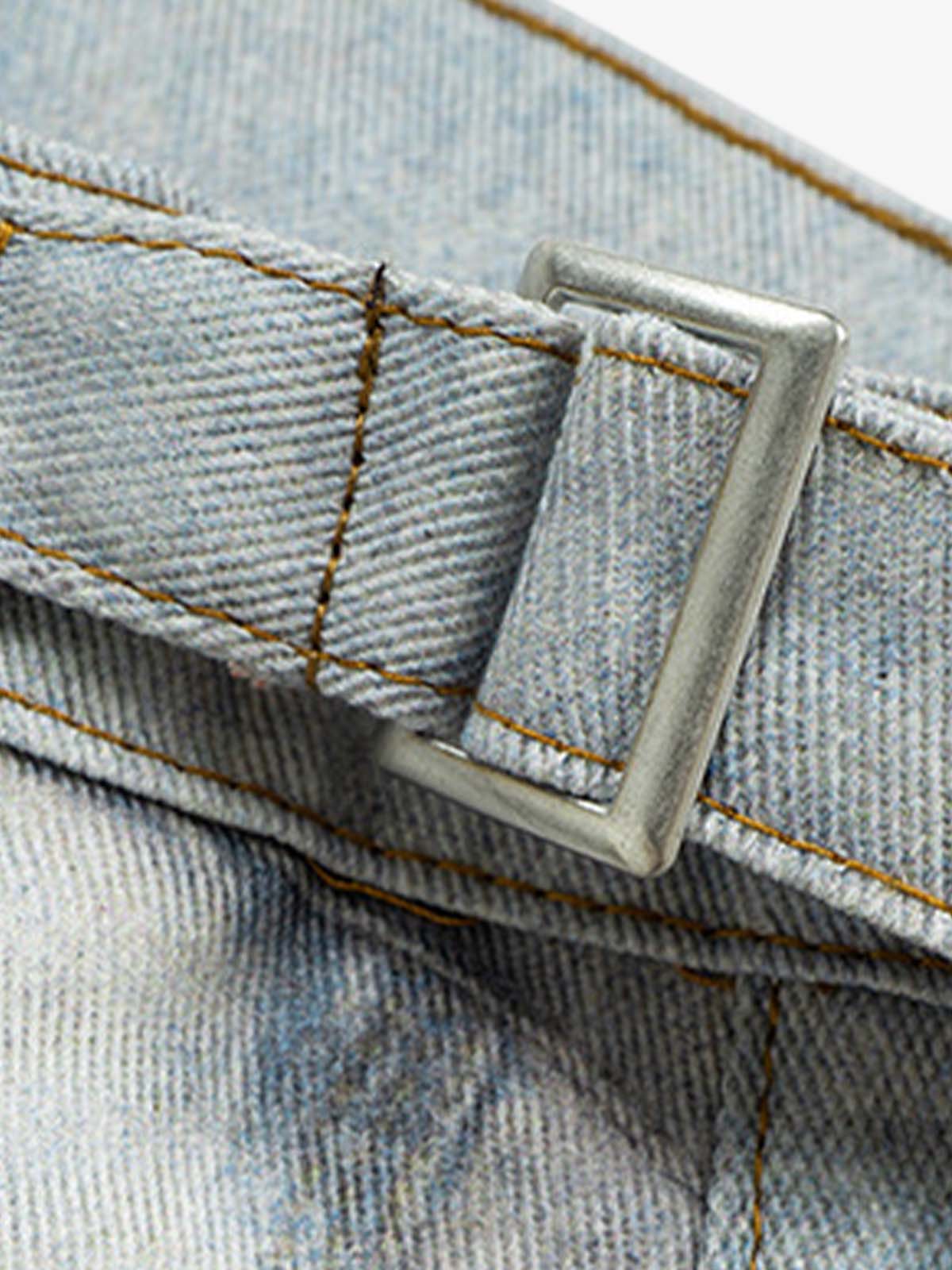 Multi-Keychain Heart Digital Printed Jeans 