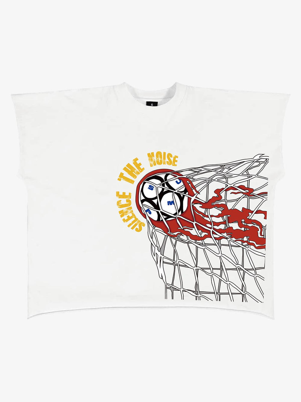 Goal Shot Splatter Soccer Graphic Sleeveless T-Shirt 