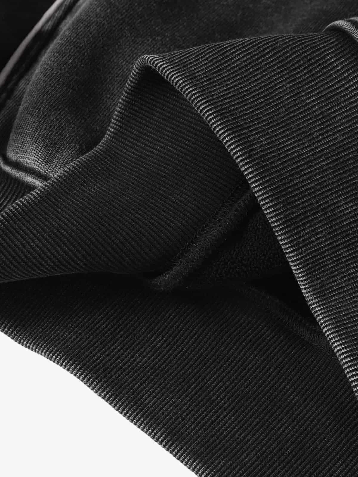 Retro Deconstructed Patchwork Washed Hoodie 