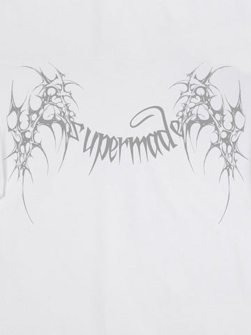 SUPM Gothic Sharp Letter Graphic T-Shirt 