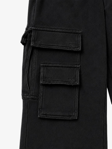 Washed Wide-Leg Sweatpants