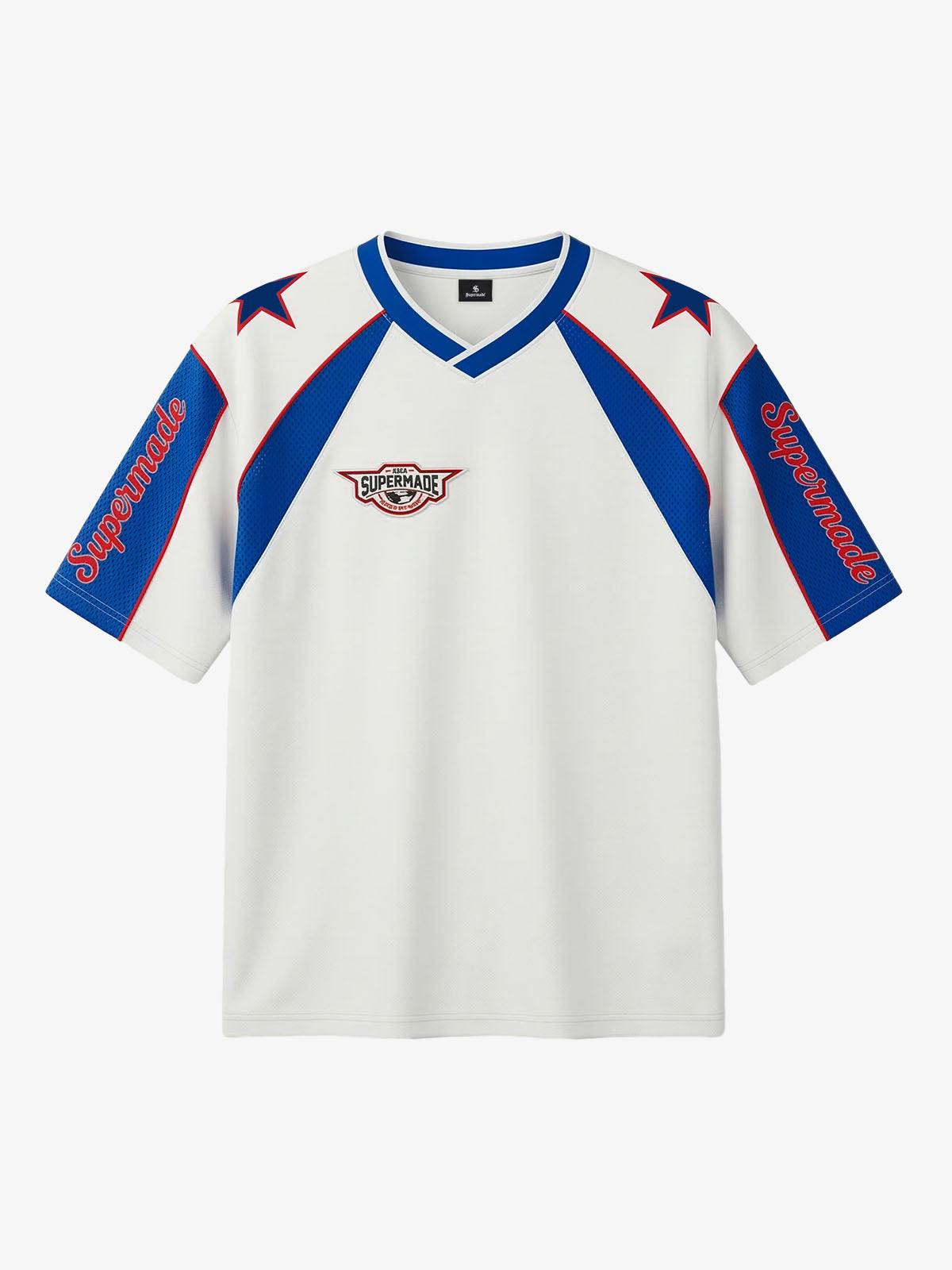 Supermade Classic Color Block Star Pattern Jersey Design Customization 
