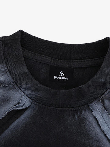 Retro Structured Panels T-Shirt 