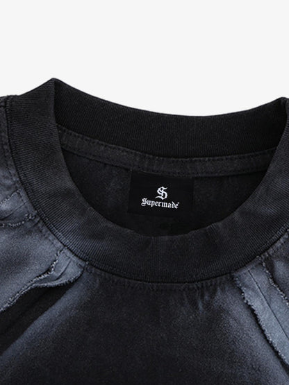 Retro Structured Panels T-Shirt 