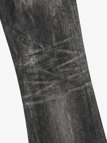 Coated Washed Heavyweight Bootcut Jeans