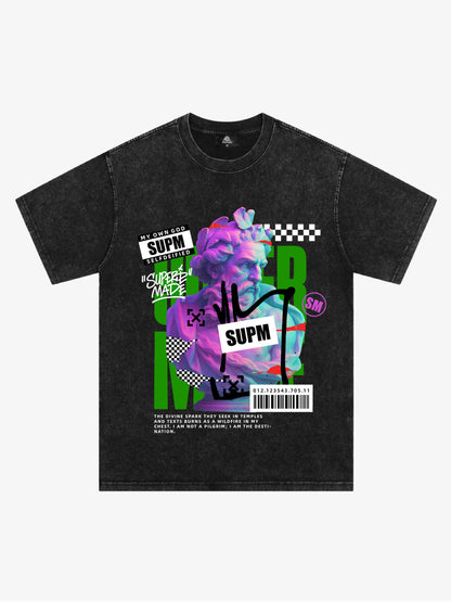 Unique Graphic T-Shirt with Bold Artistic Design for Men 