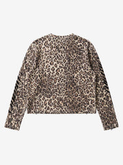 Skeleton Graphic Tongue-Stud Long Sleeve Tee