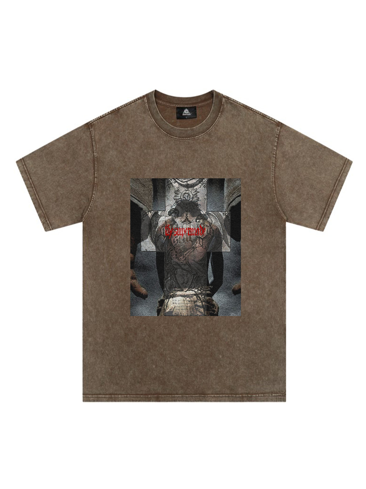 Original Cross Portrait Graphic T-Shirt