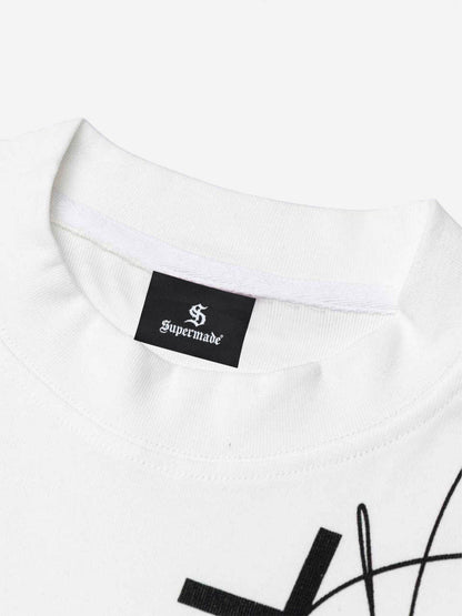 Vertical Letter Graphic Long Sleeve Tee
