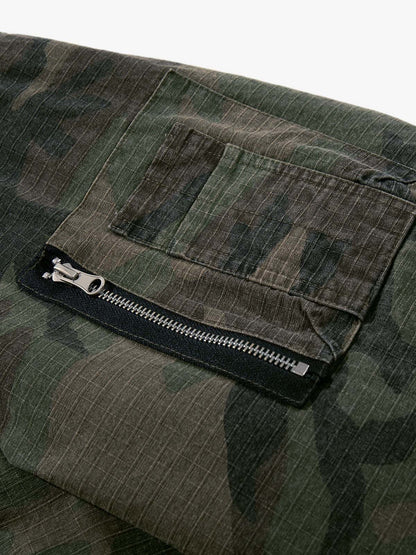 Camouflage Bomber Jacket with Detachable Hood - Perfect for Casual and Outdoor Adventures 