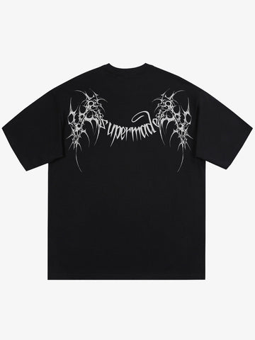 SUPM Gothic Sharp Letter Graphic T-Shirt 