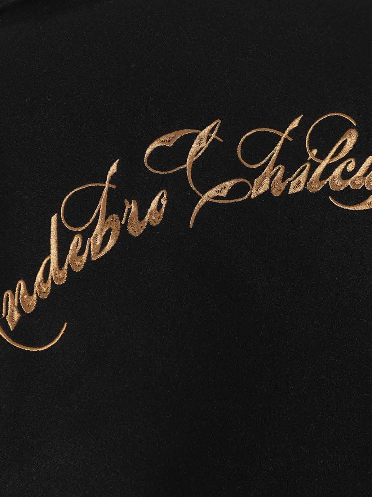 Gothic Gold Embroidered Varsity Jacket